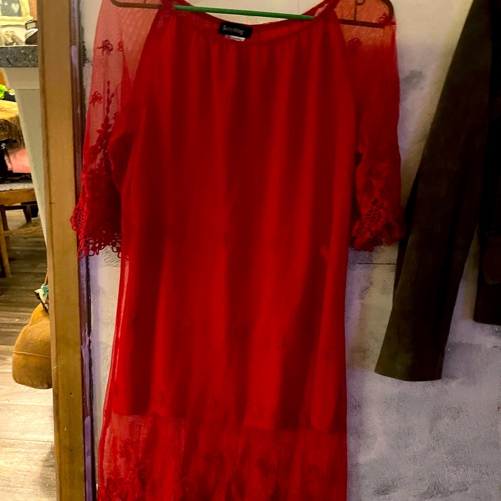 Red Lacey nightgown